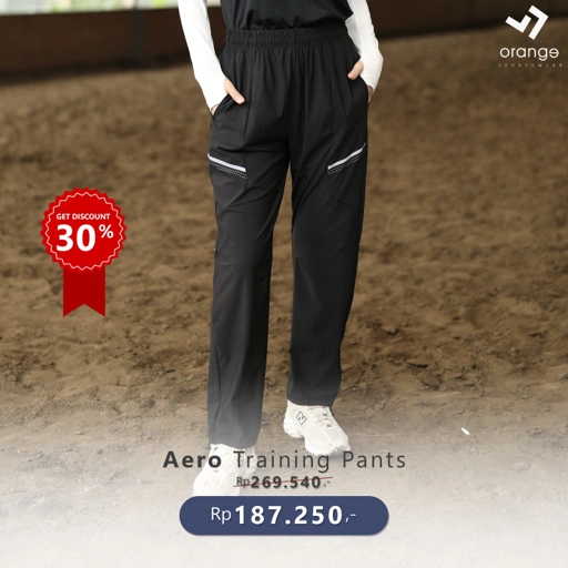 Image of Celana Training Jogger Serut Unisex Pria Wanita Olahraga Running Gym Aero Training Pants