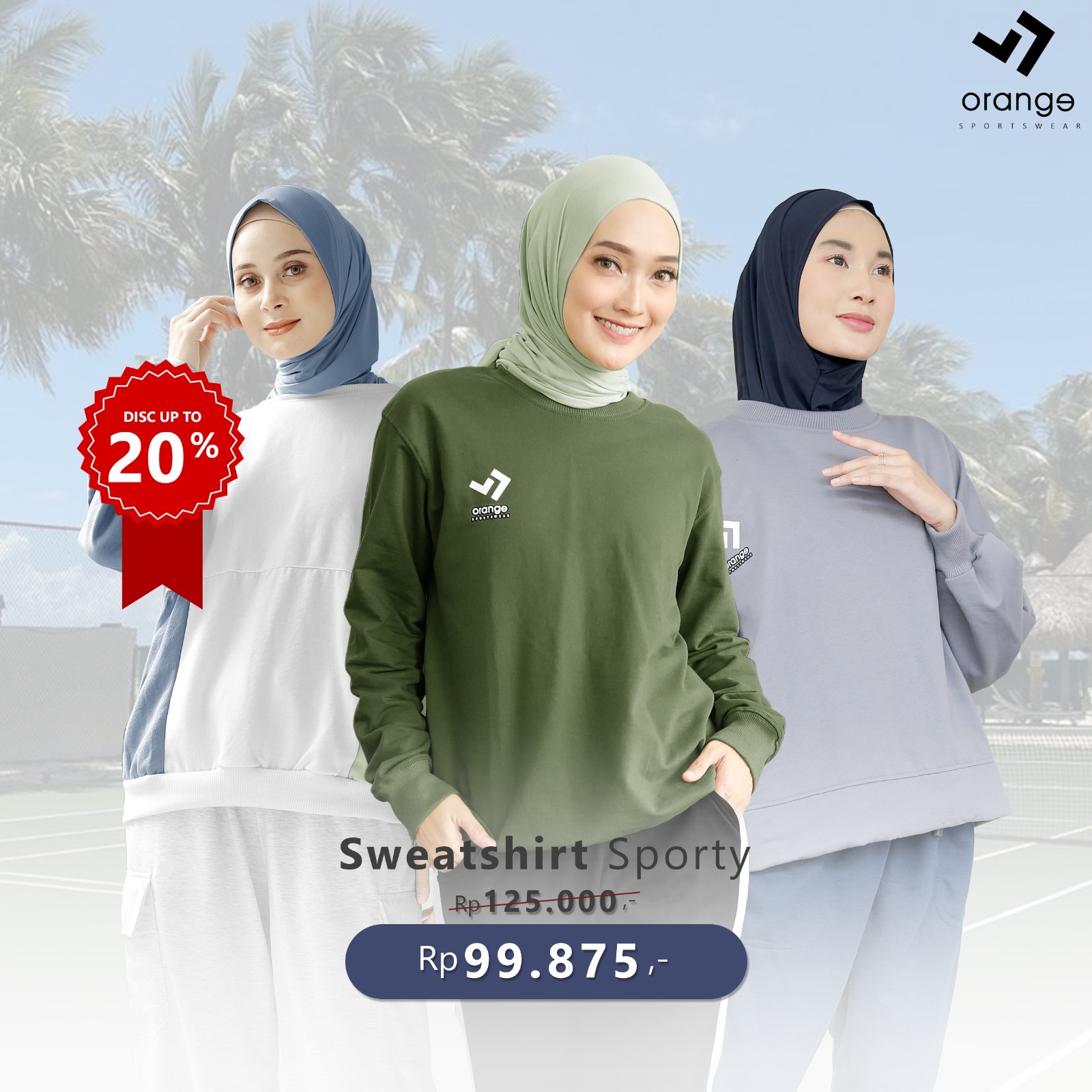 Sweater Olahraga Korean Style Wanita Hannover Sweatshirt Sporty Basic