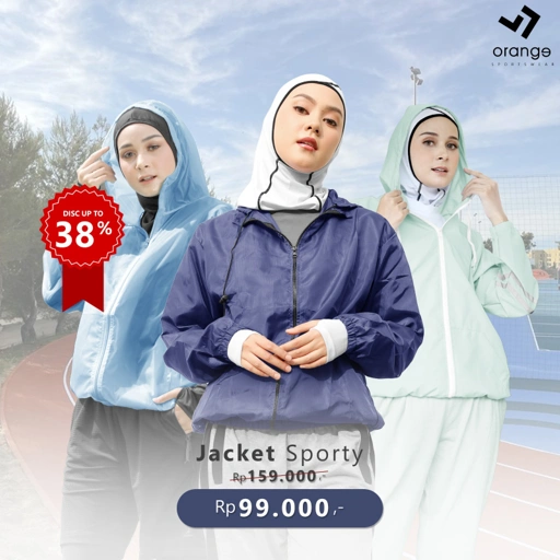 Image of Jacket Olahraga Pria Wanita Serena Ultra Slimming Light