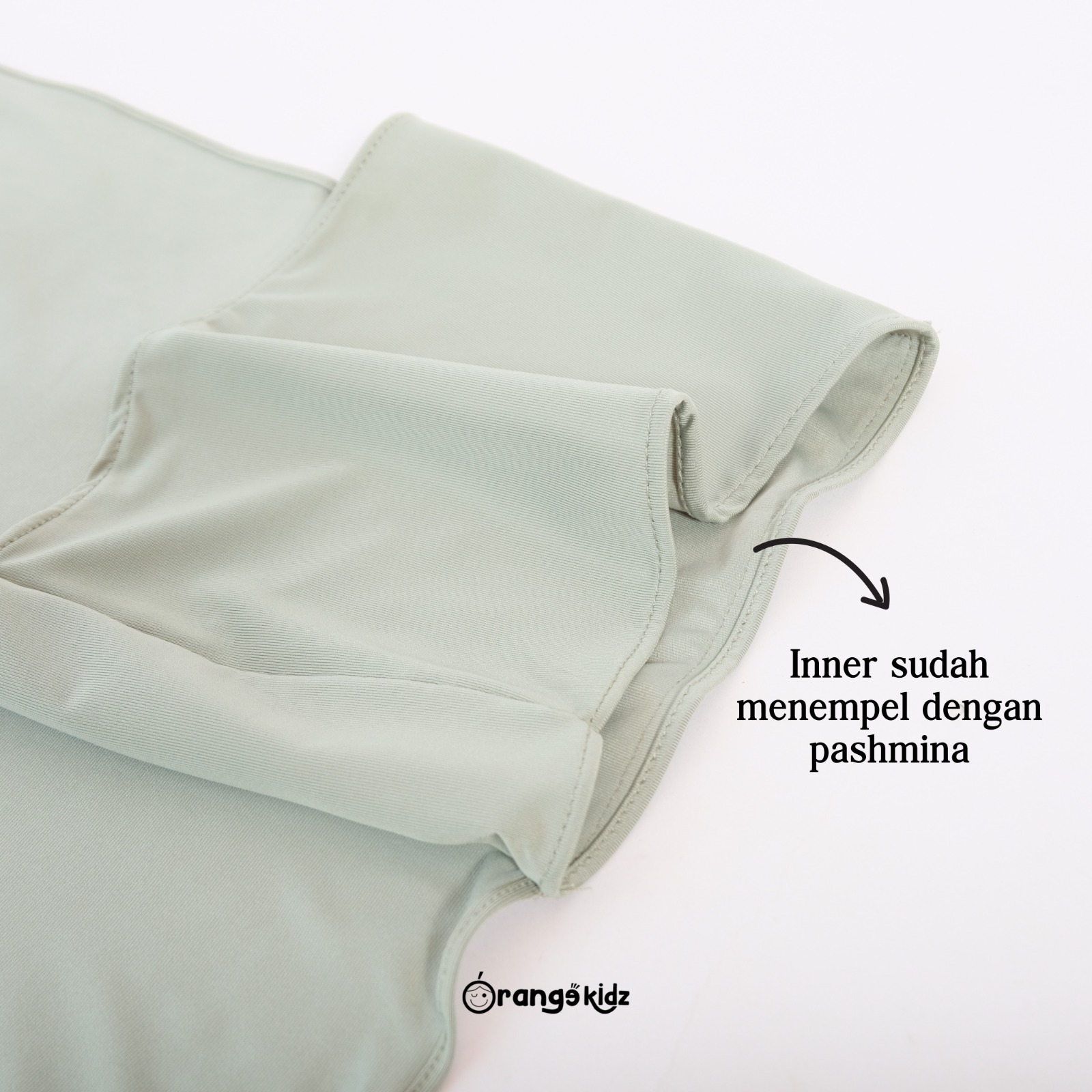 Hijab Pashmina Instan Inner Bando Meleyot Oval Anak Perempuan Jersey Premium