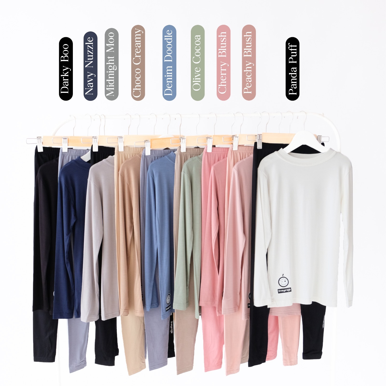 Setelan Manset Legging Panjang Kaos Rayon Inner Set Anak 1-8 Tahun
