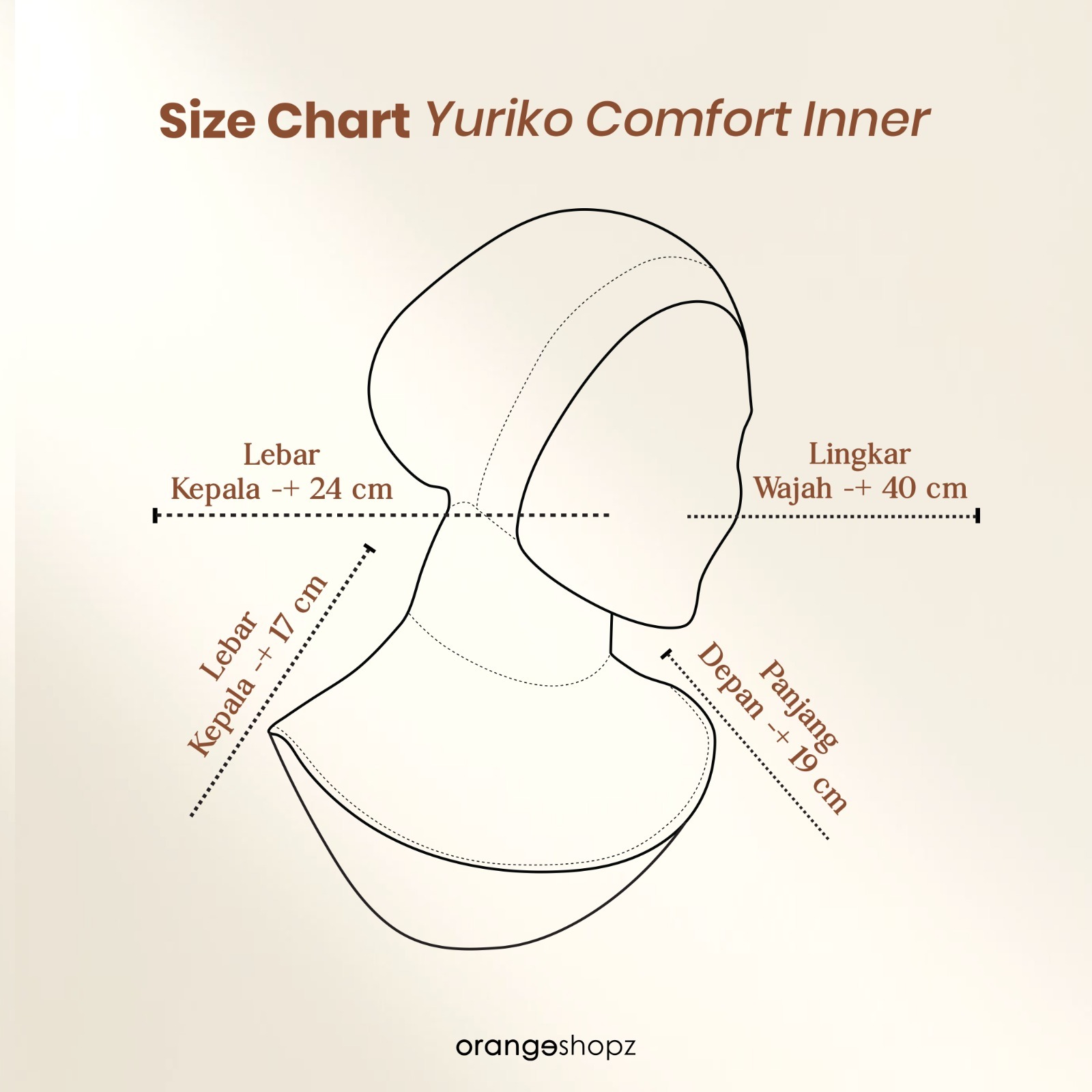 Ciput Ninja Anti Pusing Yuriko Comfort Inner Daleman Hijab Premium