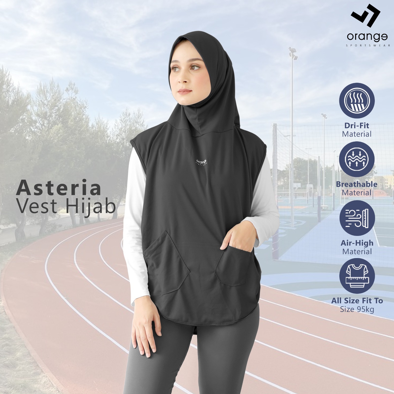 Hijab Vest Rompi Olahraga Asteria Sporty