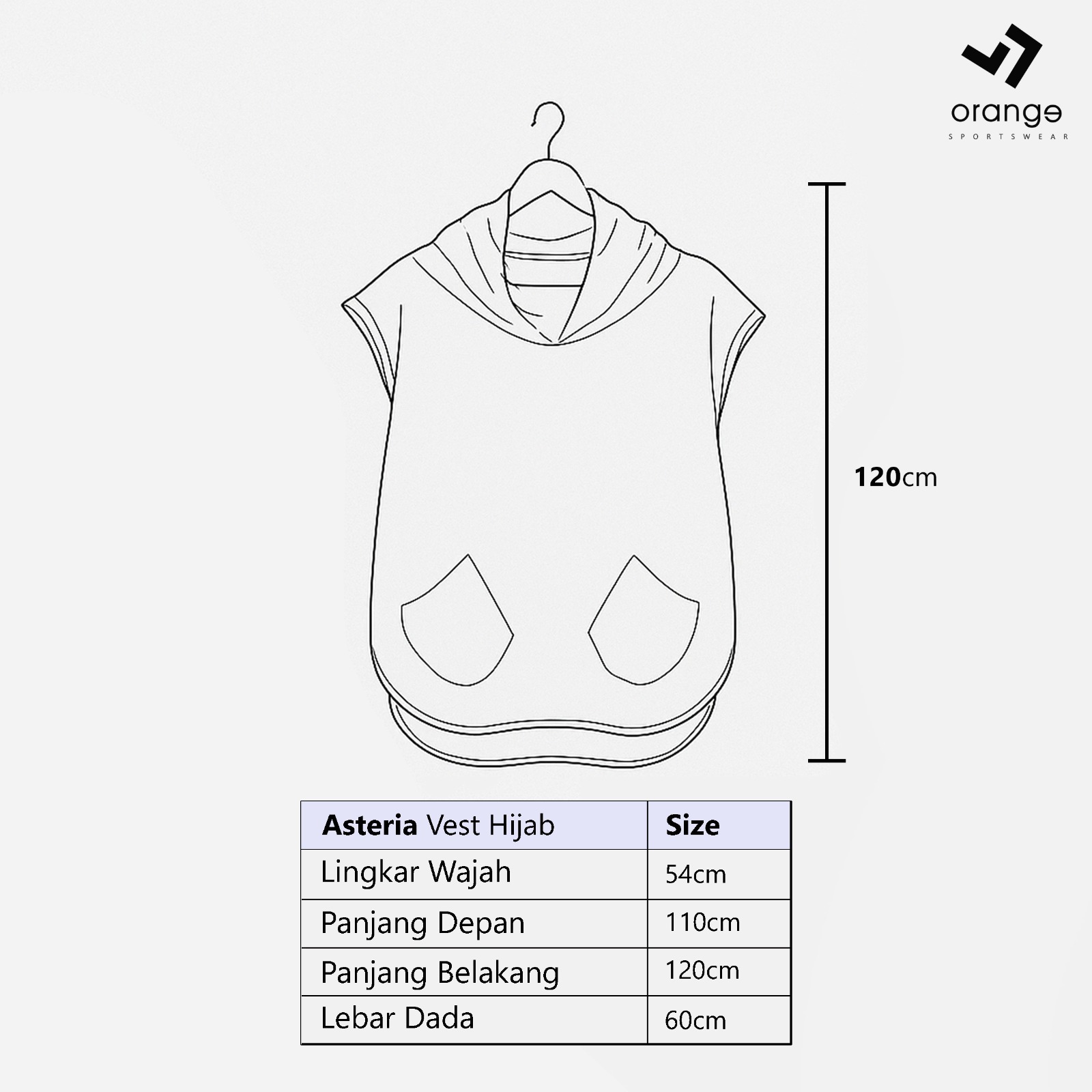 Hijab Vest Rompi Olahraga Asteria Sporty