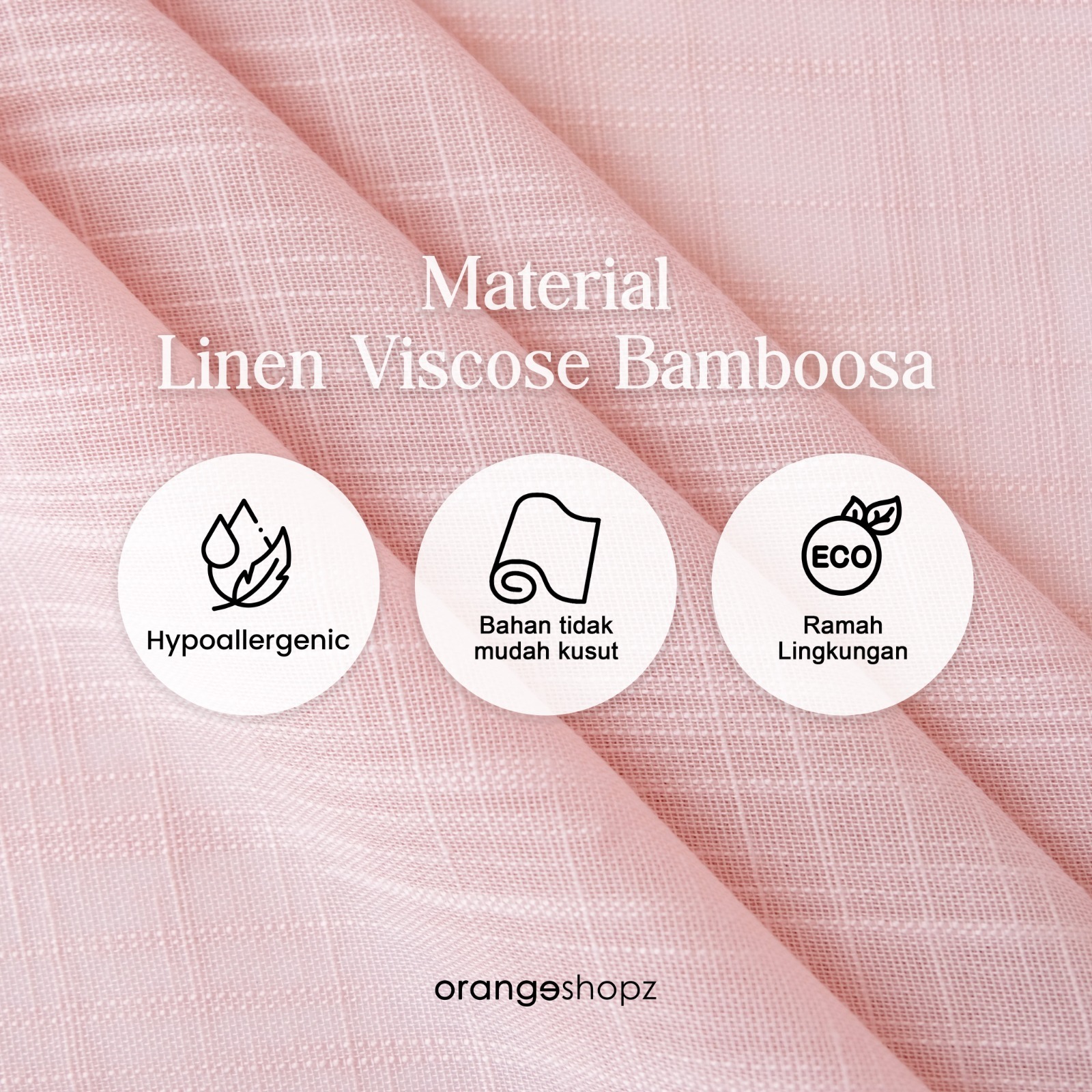 Hijab Segiempat Viscose Linen (Linea Bamboosa Daily Hijab)