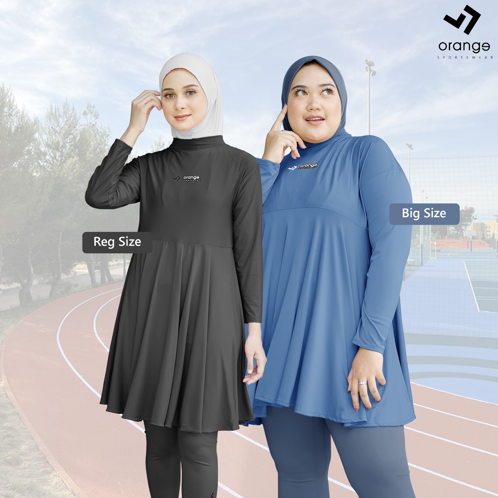 Manset Rok Inner Tunik Olahraga Wanita Mellisa Sporty