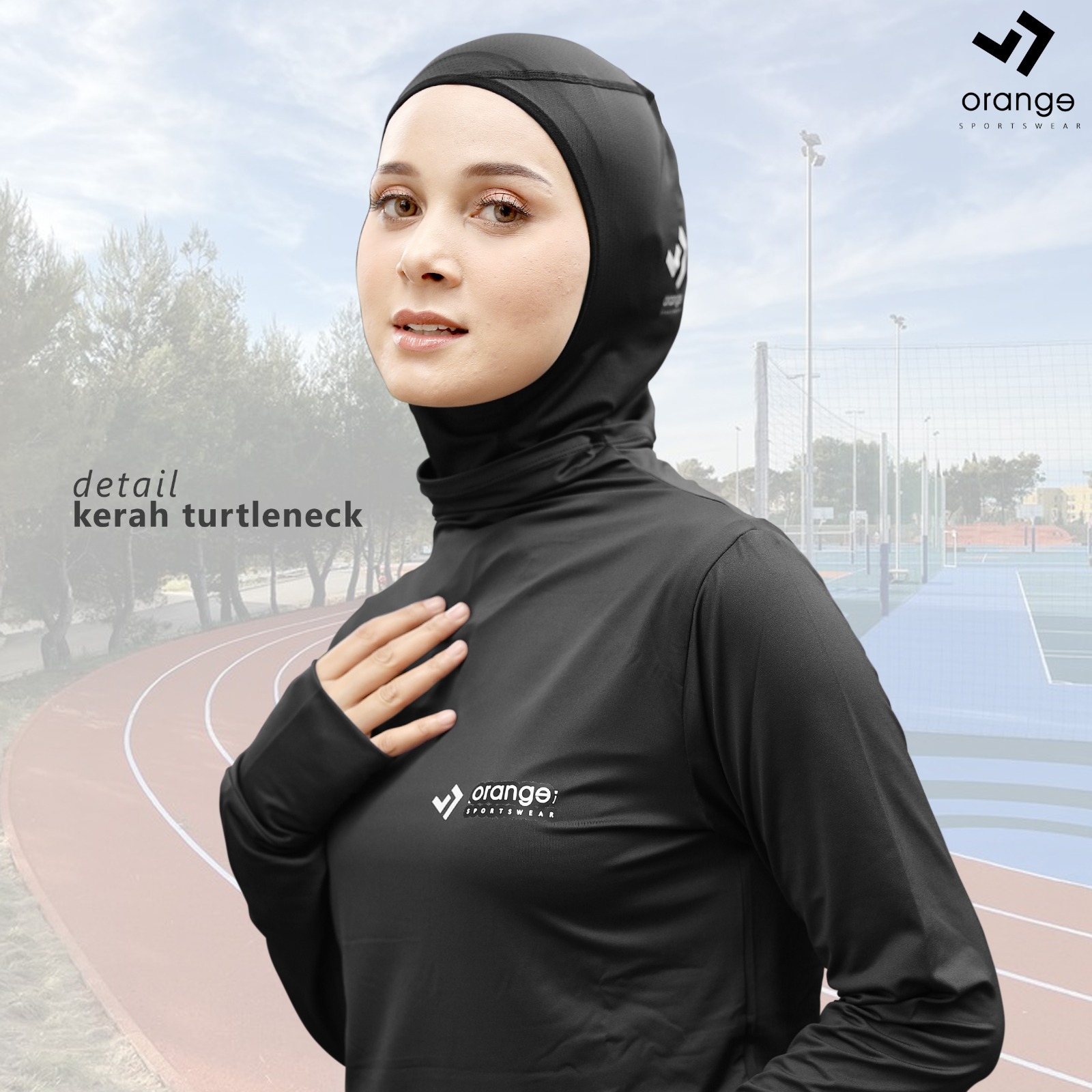 Manset Olahraga Merrina Turtleneck Sporty DRY FIT