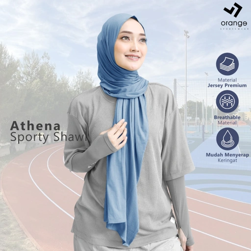Image of Pashmina Instan Kaos Athena Sporty Shawl