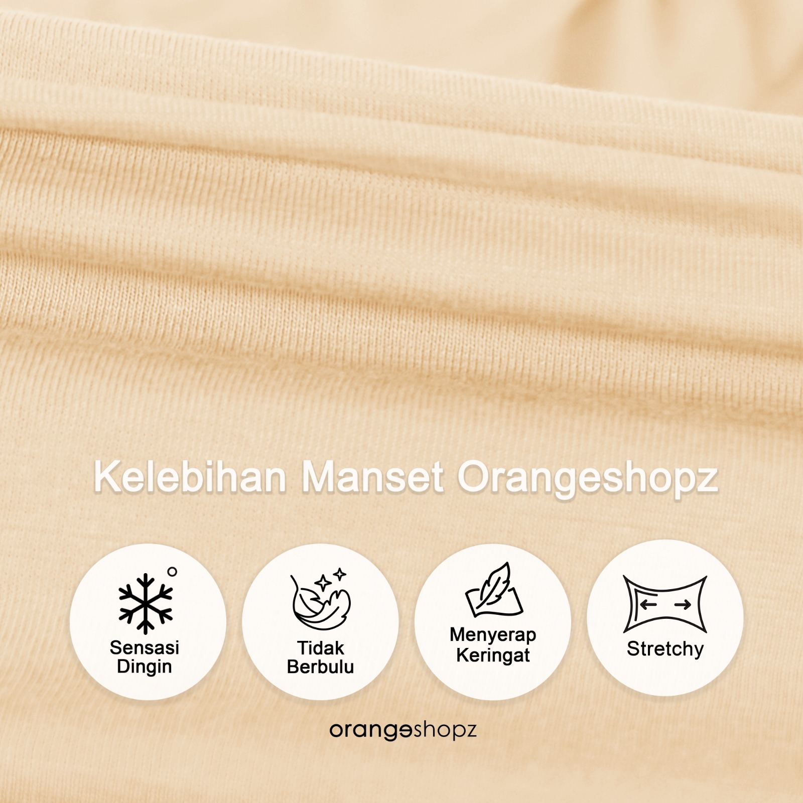 Manset Kaos Badan Wanita Inner Lengan Panjang Shaffa Daily Manset Premium