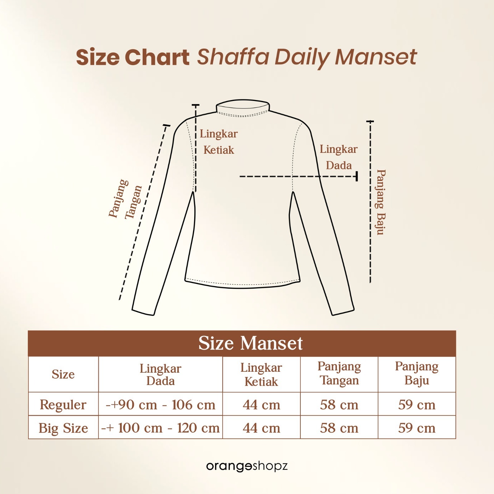Manset Kaos Badan Wanita Inner Lengan Panjang Shaffa Daily Manset Premium