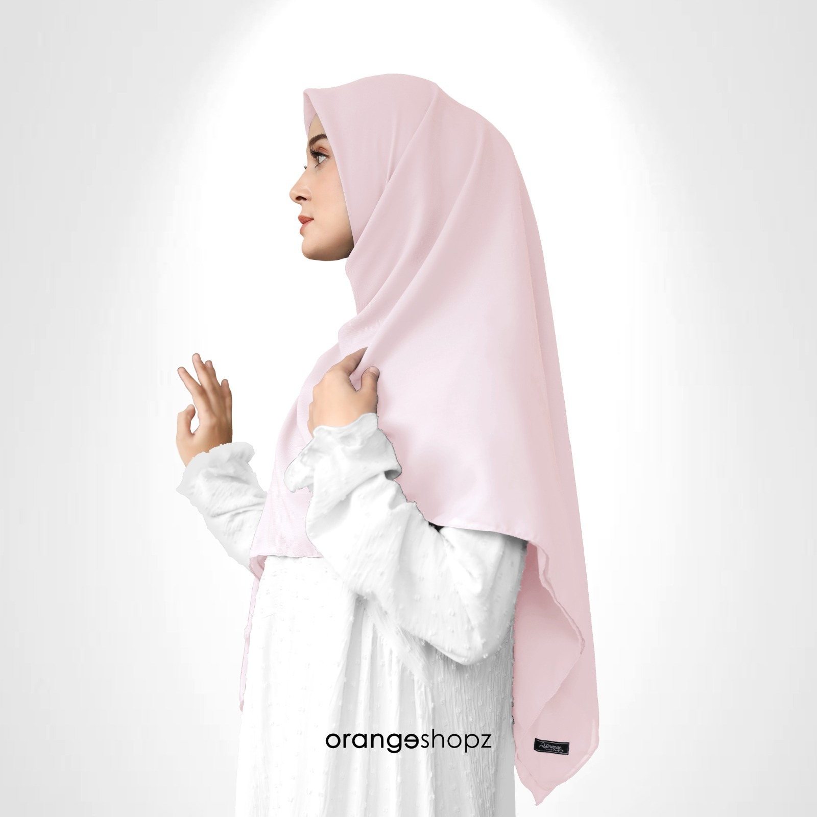 Hijab Segiempat Instan Natasha Sleting Jumbo Syari 