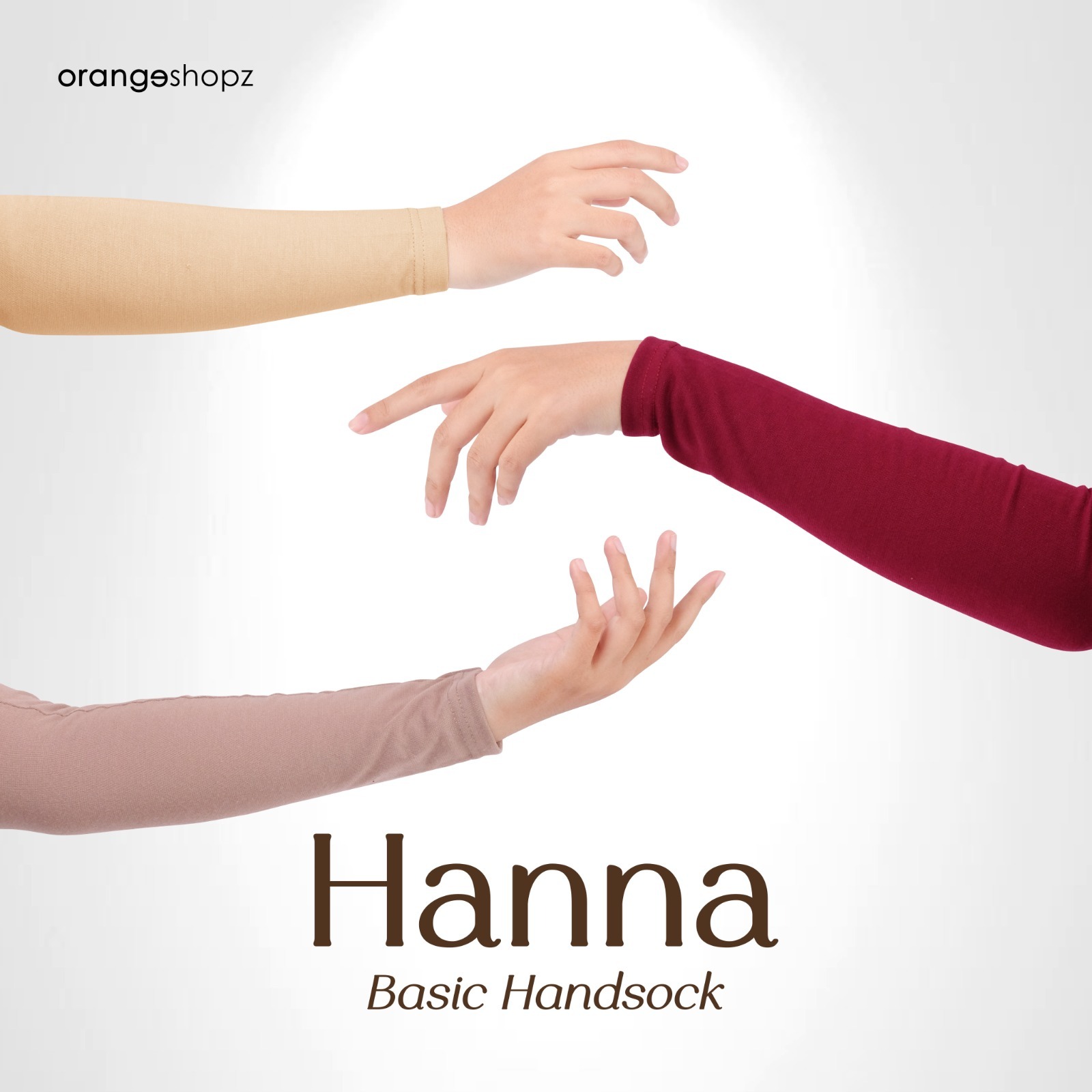 Manset Tangan Panjang Hanna Basic Daily Handsock Spandek Premium