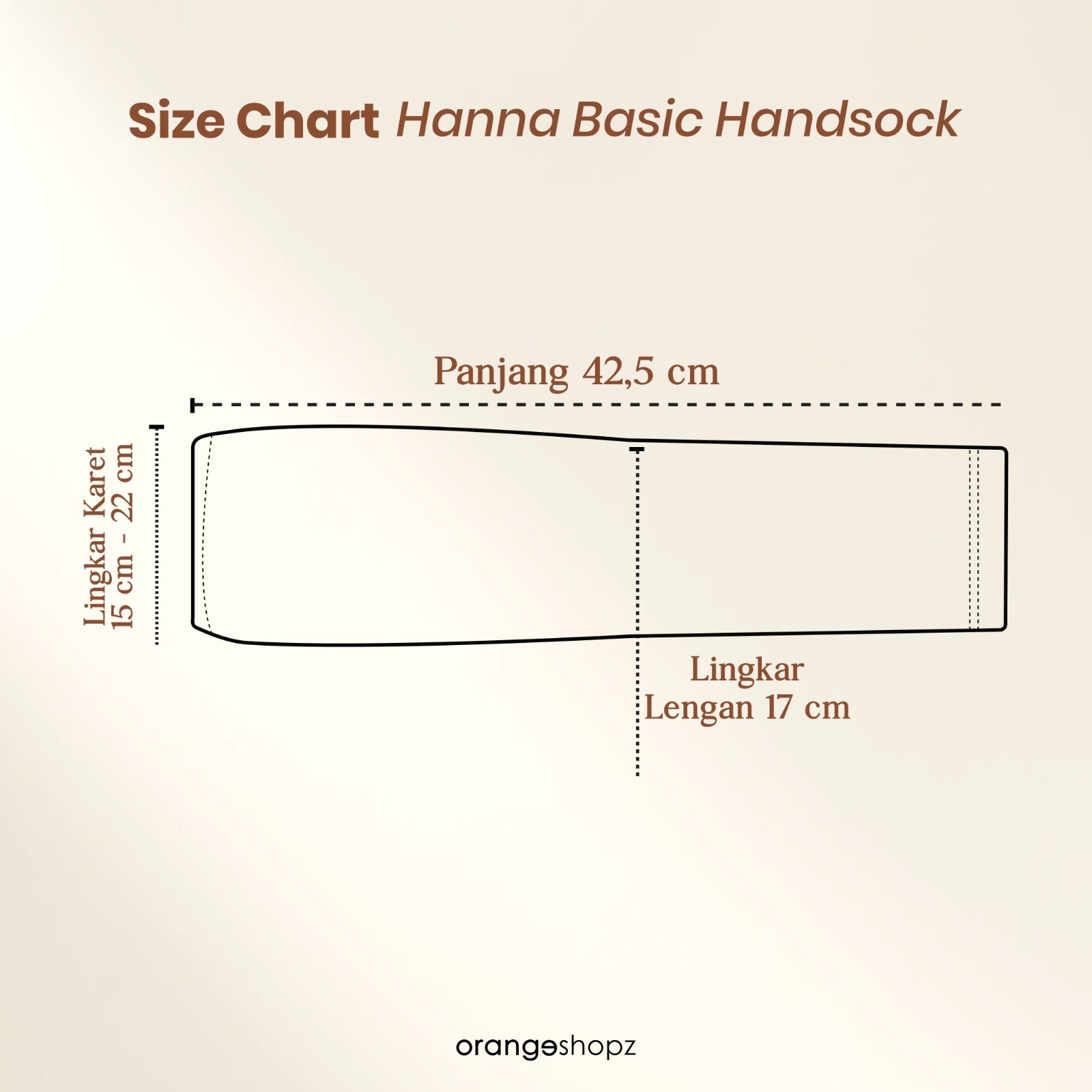 Manset Tangan Panjang Hanna Basic Daily Handsock Spandek Premium