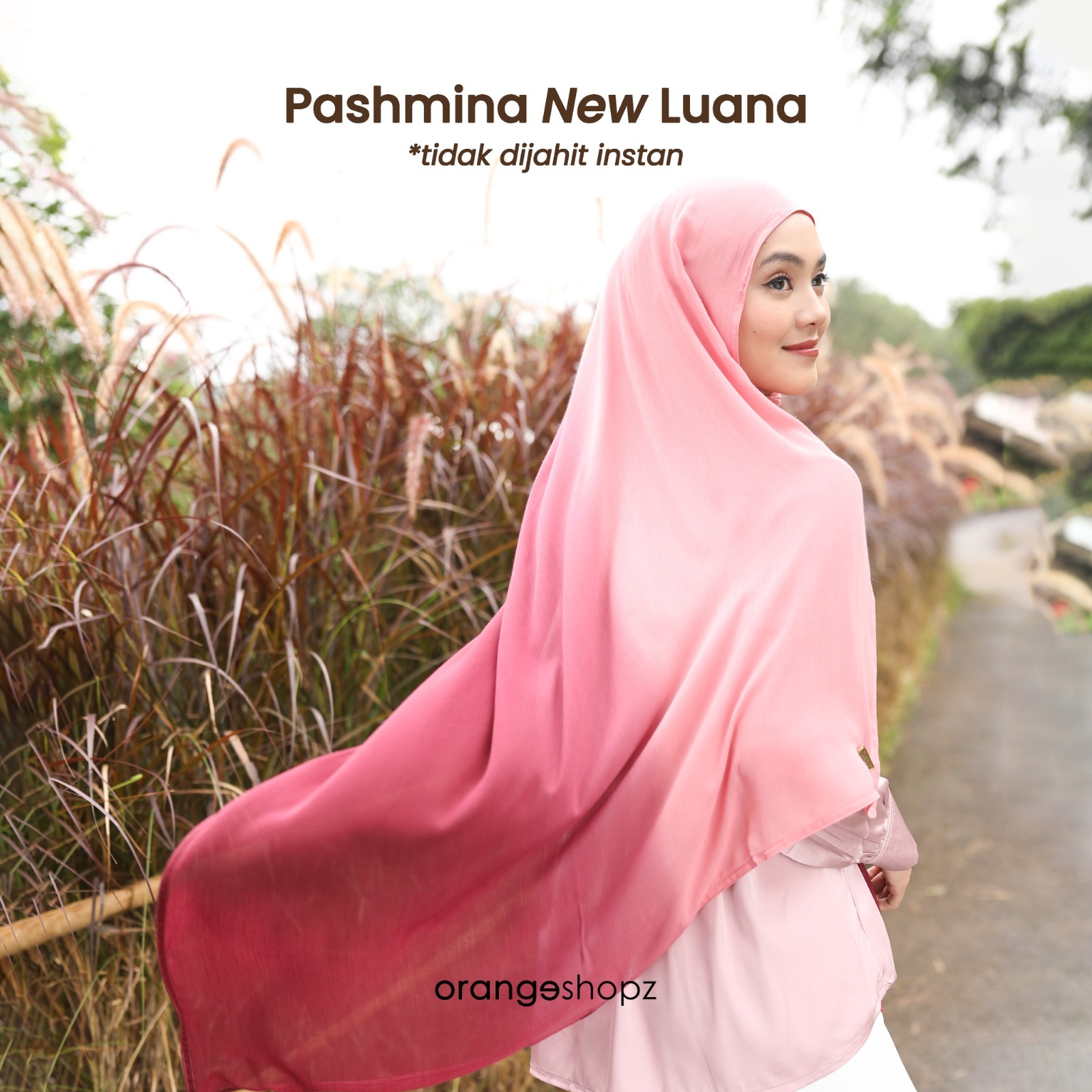 Pashmina Viscose Gradasi Two Tone Gradient Ombre Premium Shawl
