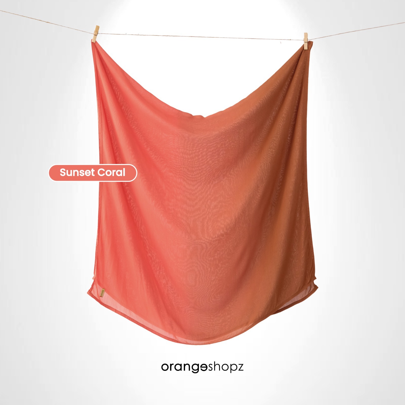Pashmina Viscose Gradasi Two Tone Gradient Ombre Premium Shawl