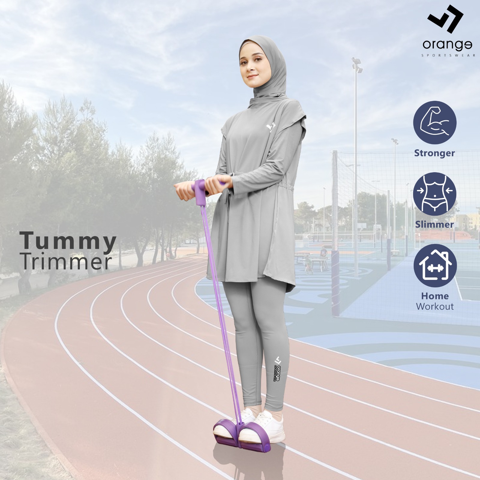 Tummy Trimmer Alat Fitness Olahraga Pengecil Perut