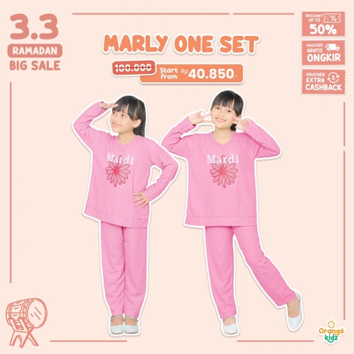 Image of Setelan Anak Perempuan Knit Premium Marly Basic Oneset