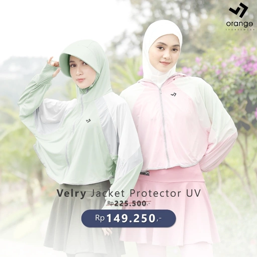 Image of Jacket Olahraga Wanita Velry Jacket Batwing Protector UV