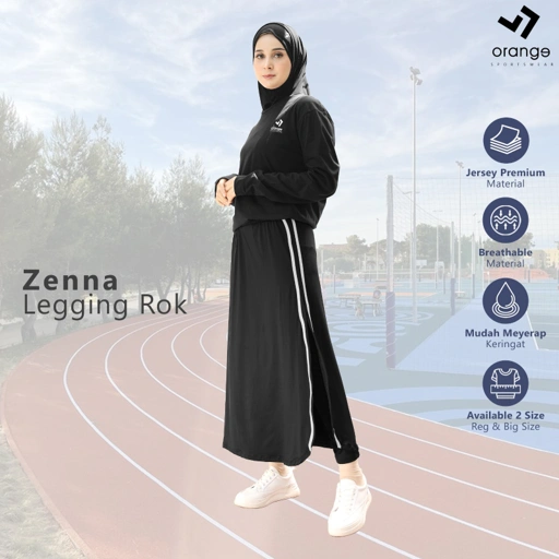 Image of Legging Rok Panjang Olahraga Muslimah Zenna Sporty