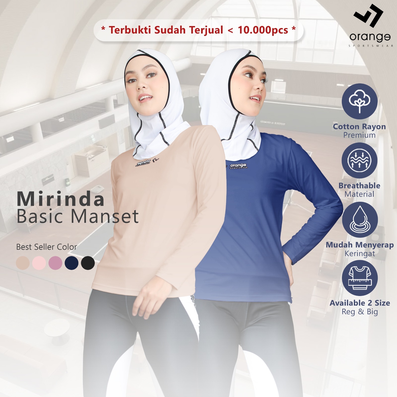 Manset Rayon Mirinda Strech Sporty