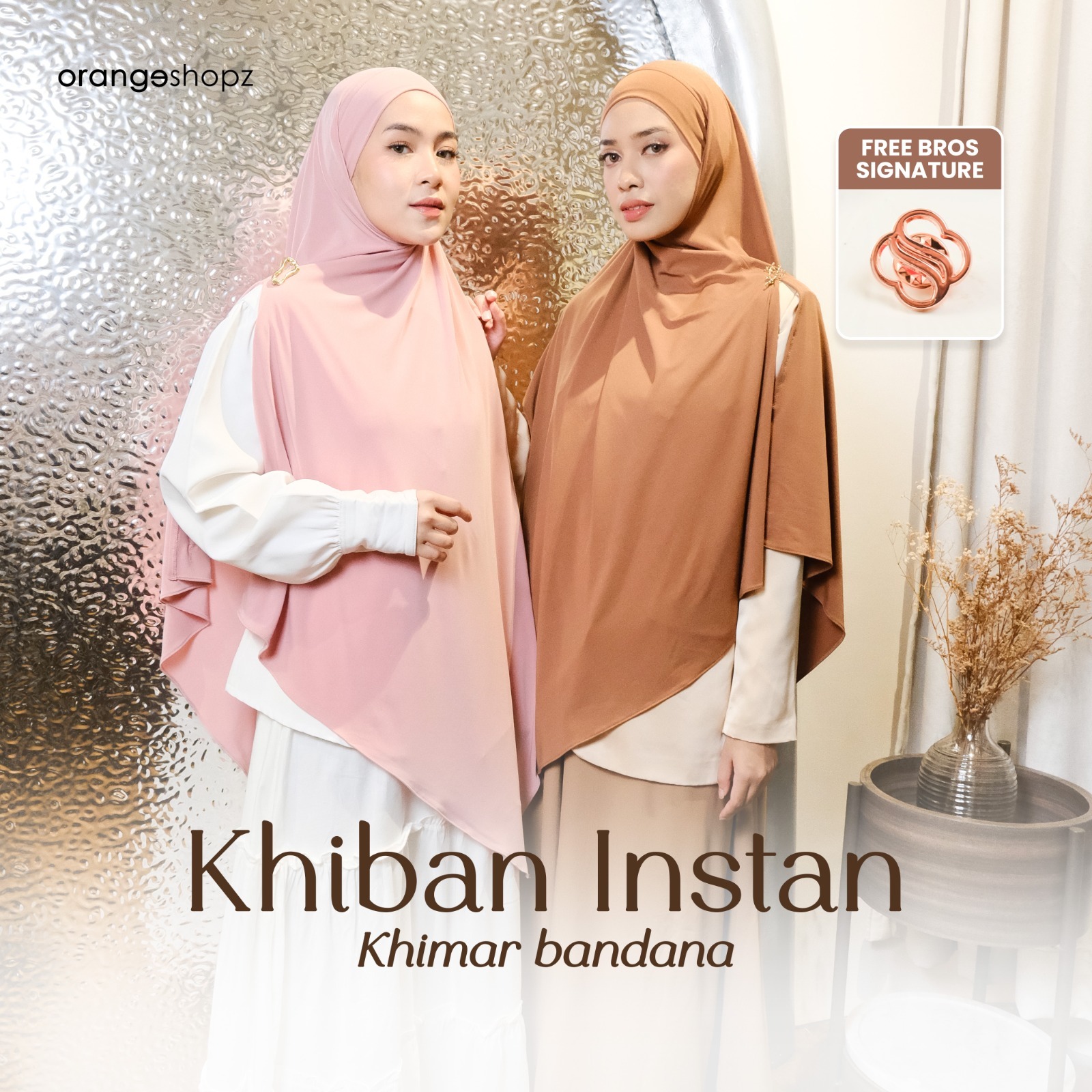 Orangeshopz - Khiban Instan Jersey Hijab Khimar Bandana Jersey Premium
