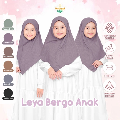 Image of Hijab Instan Bergo Knit Anak Leya Dailywear