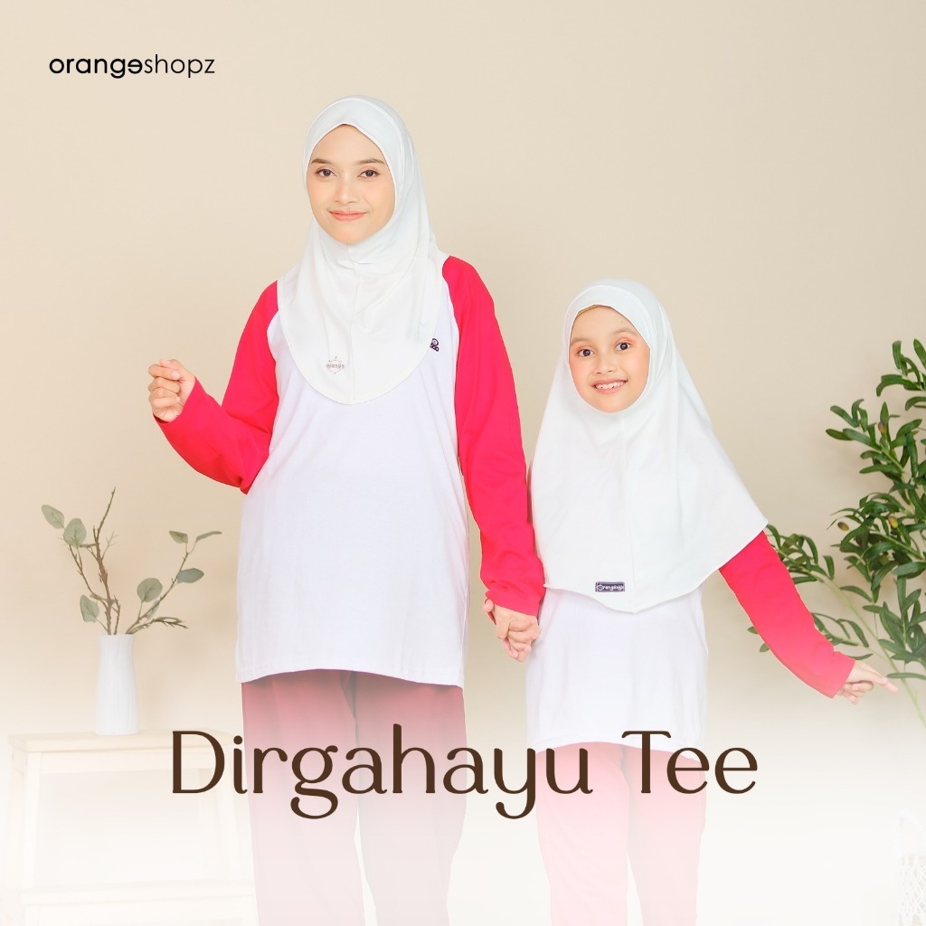 Kaos Lengan Panjang Dewasa dan Anak Kombinasi Dirgahayu Tee
