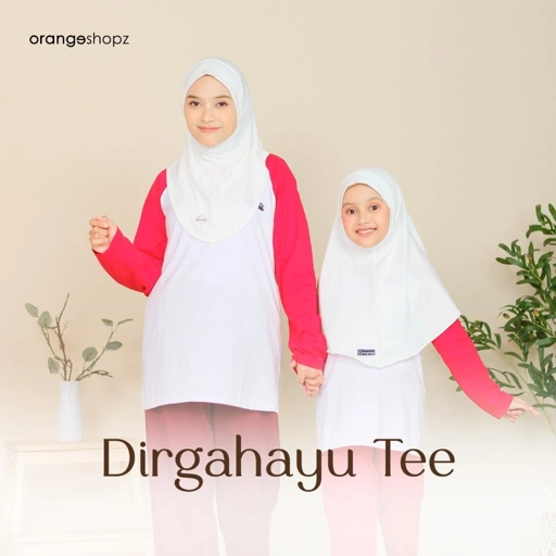 Image of Kaos Lengan Panjang Dewasa dan Anak Kombinasi Dirgahayu Tee