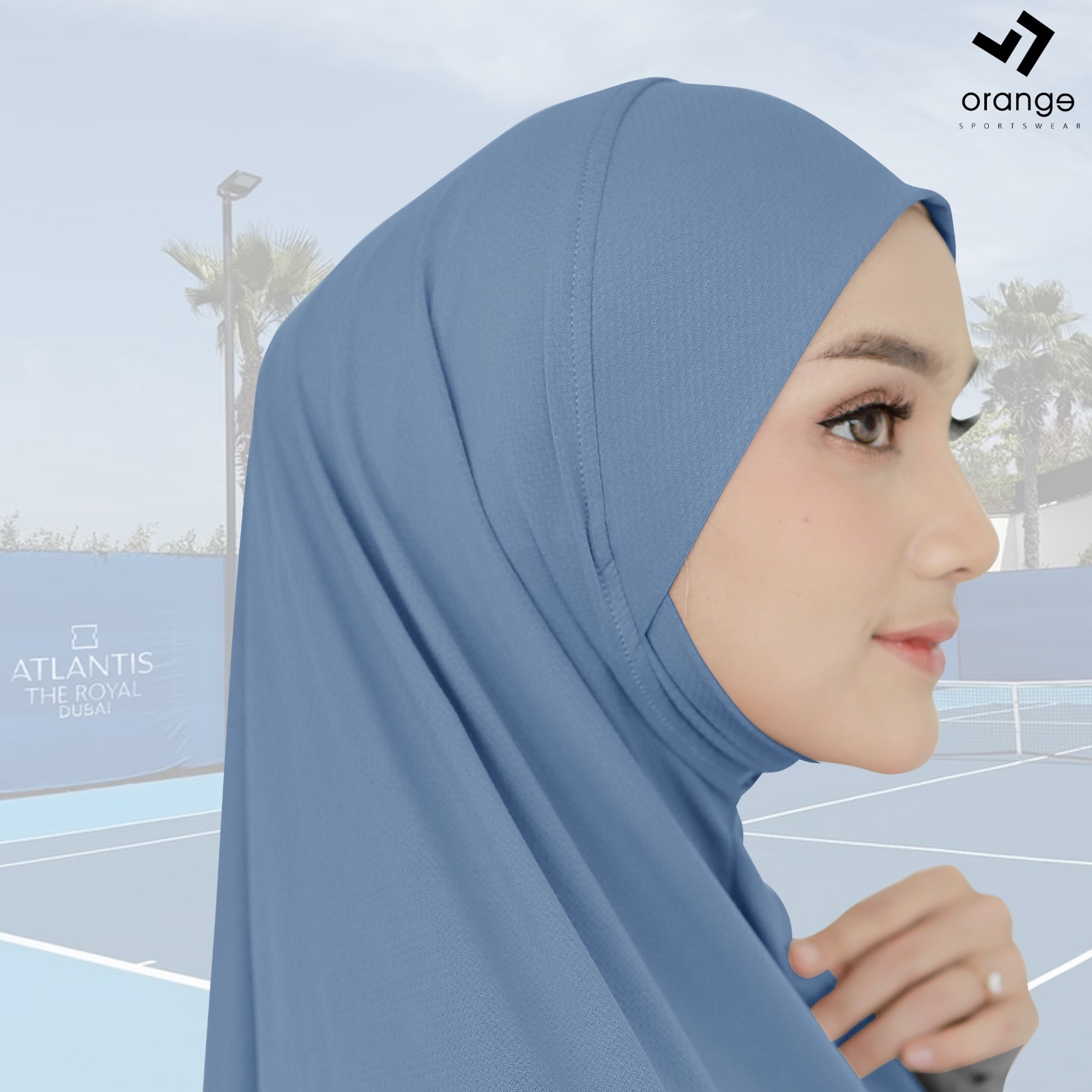Hijab Bergo Instan Olahraga Dri Fit Senam Running Jogging Gym Ryna Sporty Hijab