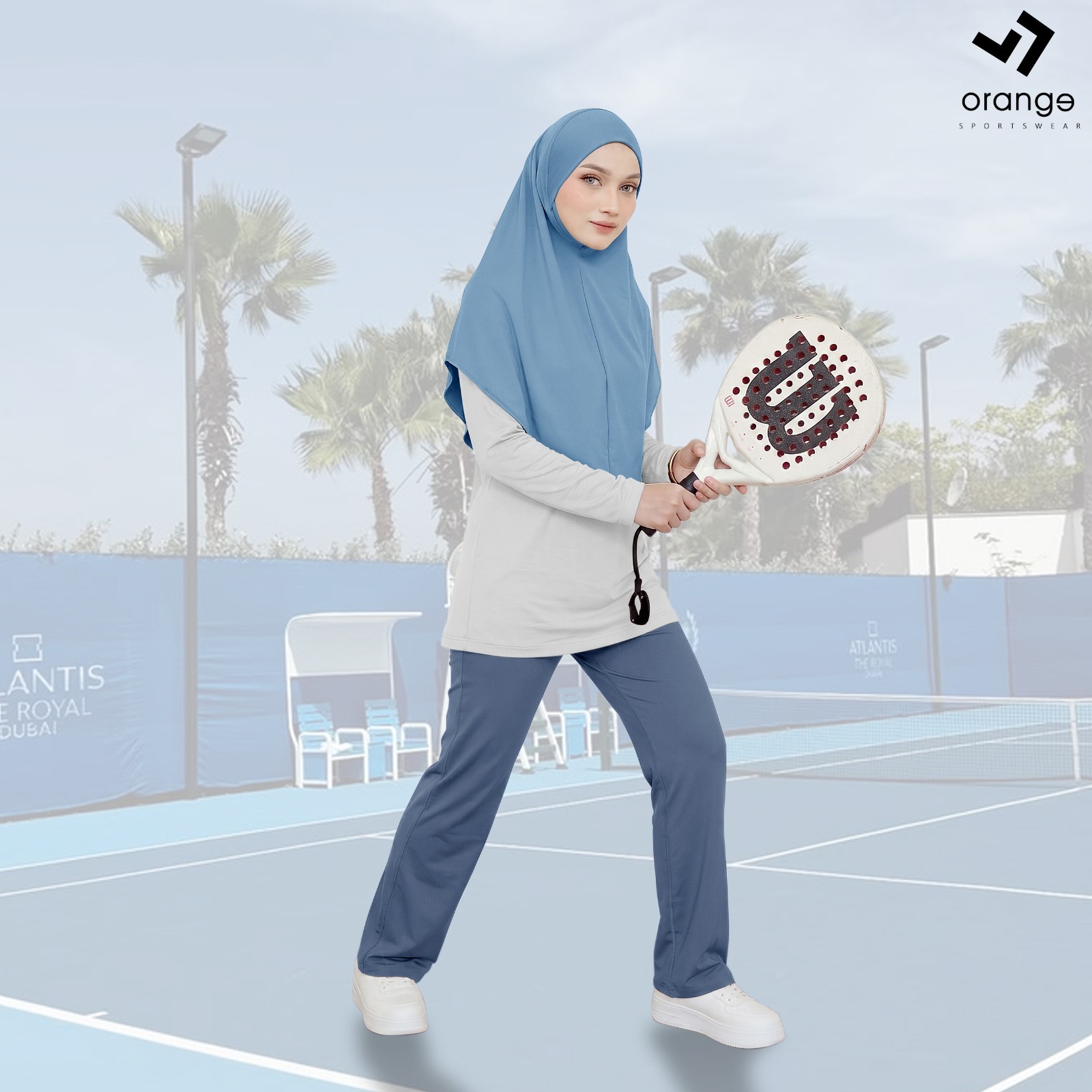 Hijab Bergo Instan Olahraga Dri Fit Senam Running Jogging Gym Ryna Sporty Hijab