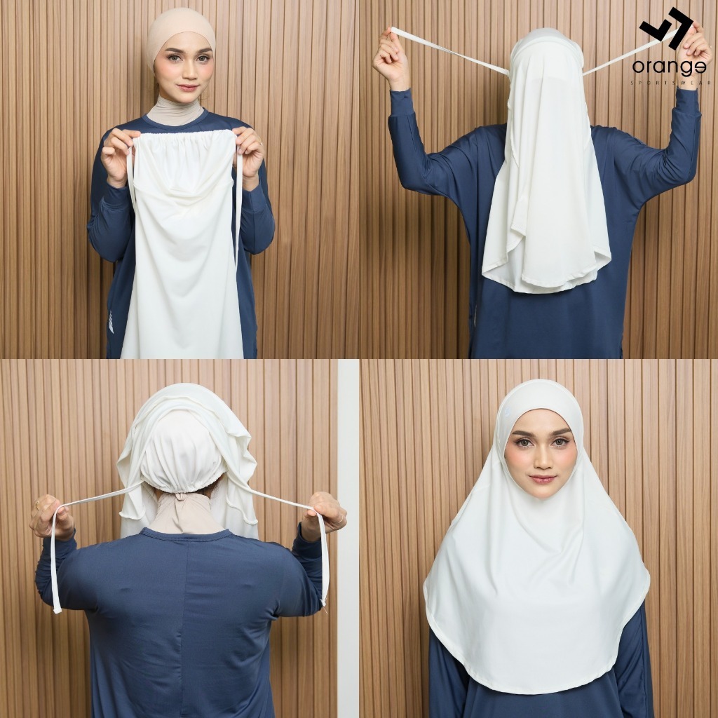 Hijab Bergo Instan Olahraga Jersey Premium Senam Running Jogging Gym Ruby Sporty Hijab