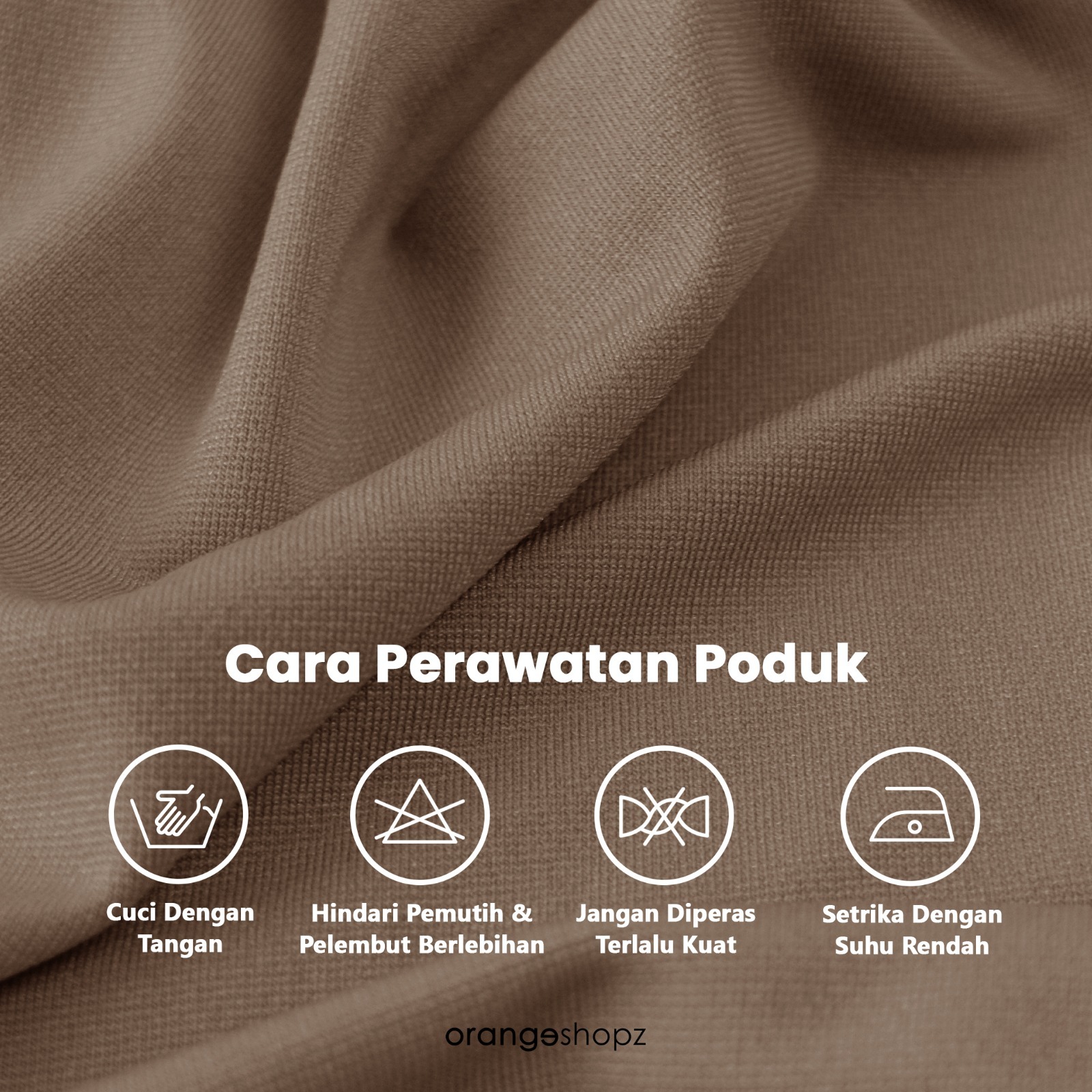 Orangeshopz - Elara Hijab Instan Tali Bandana Bergo Slip On Tie Rayon Tencel Premium