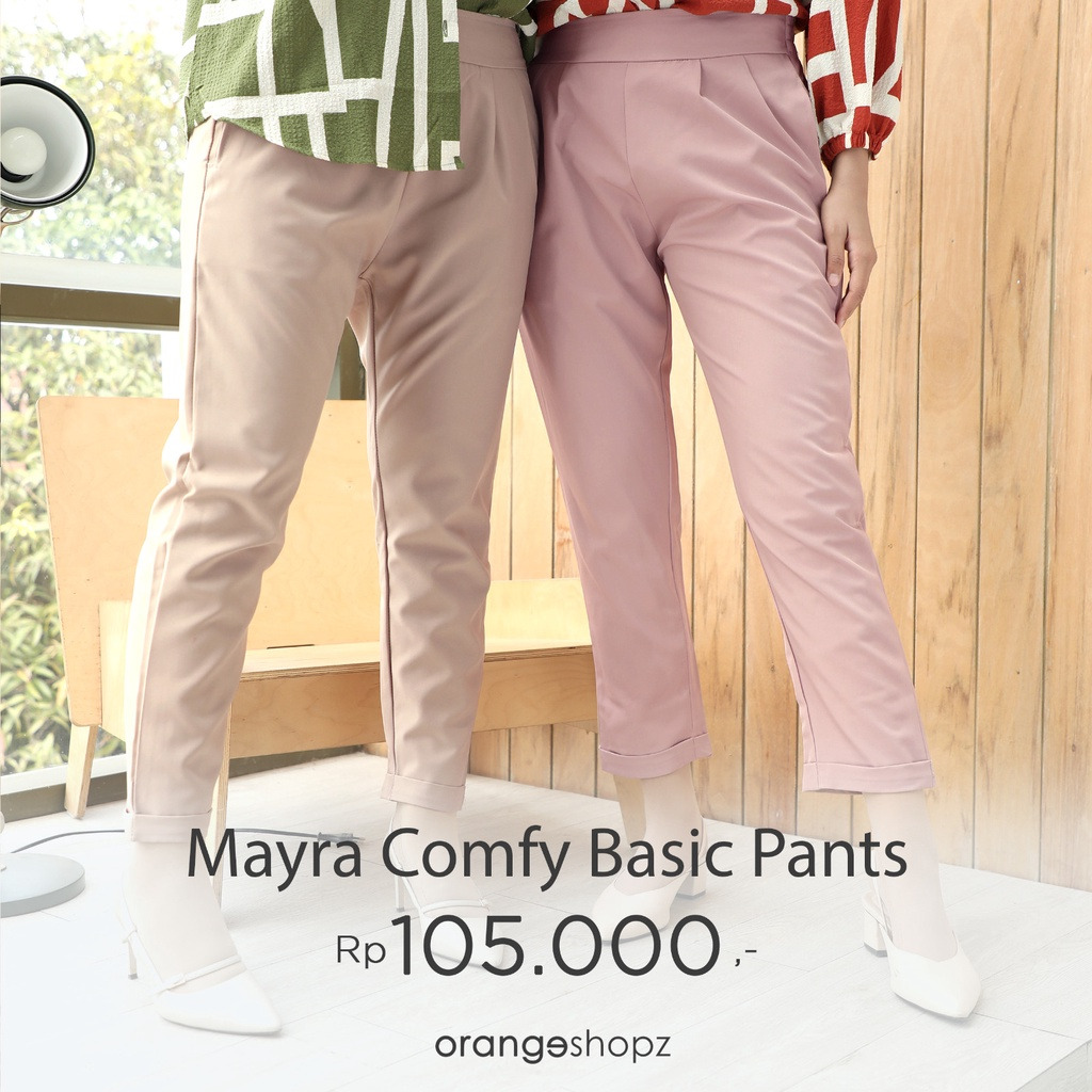 Celana Slim Fit Wanita Mayra Comfy Basic Pants