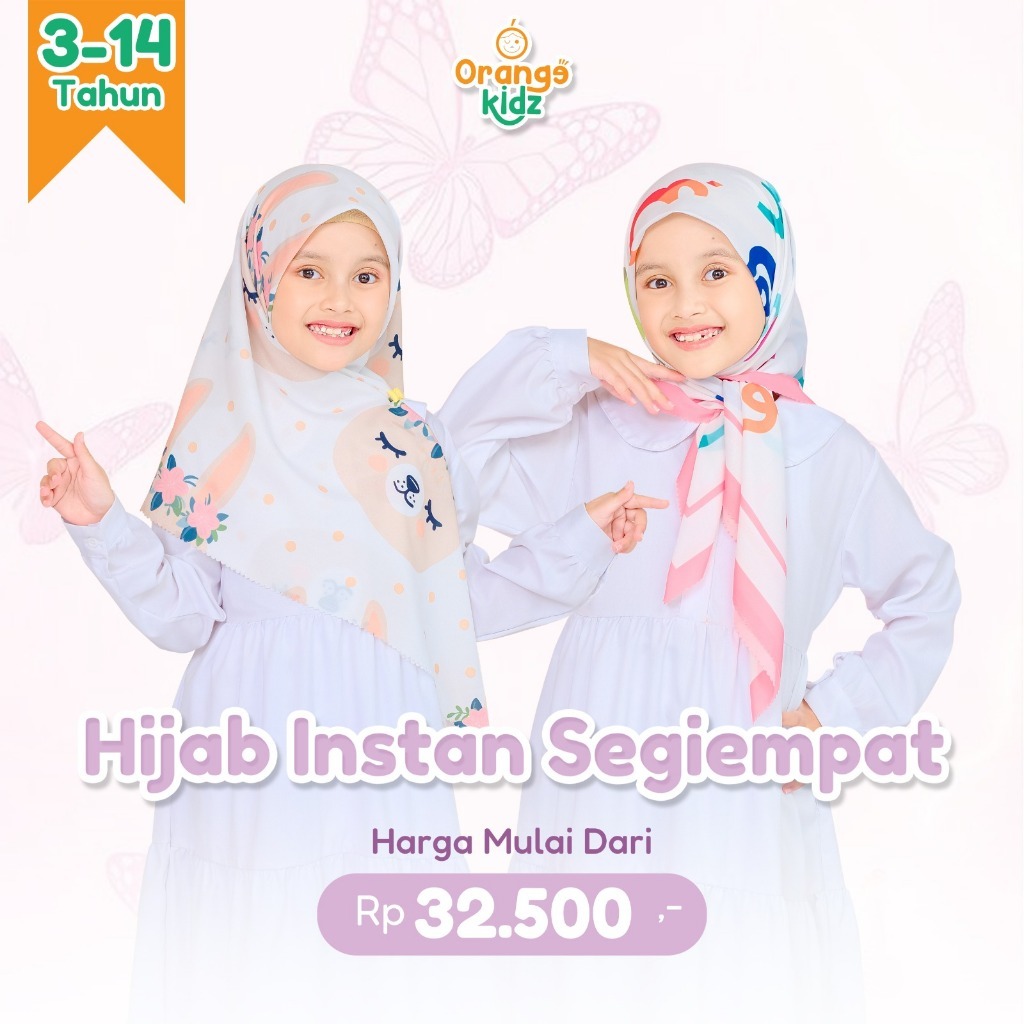 Image of Hijab Segitiga Instan Anak Printing Motif Karakter Lucu