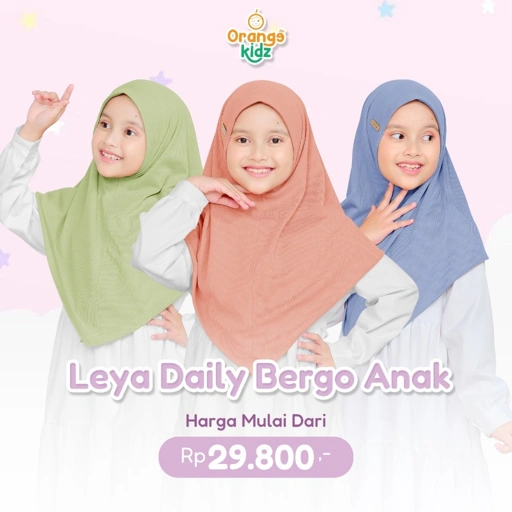 Image of Hijab Instan Bergo Knit Anak Leya Dailywear