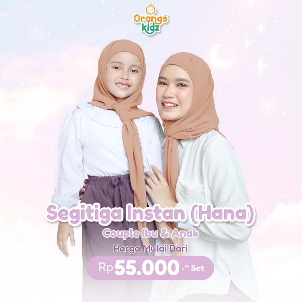 Image of Hijab Segitiga Instan Hana Couple Ibu & Anak