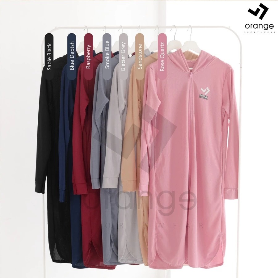 Cardigan Tunic Hoodie Olahraga Vella Sporty
