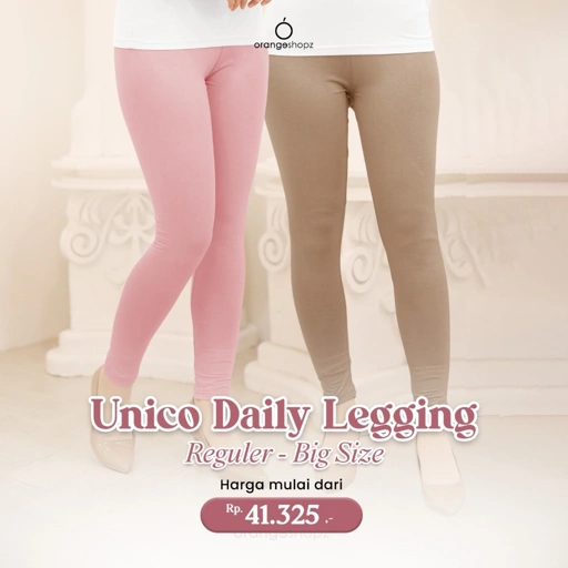 Image of Celana Slim Fit Inner Wanita Unico Basic Daily Legging Reguler Big Size 