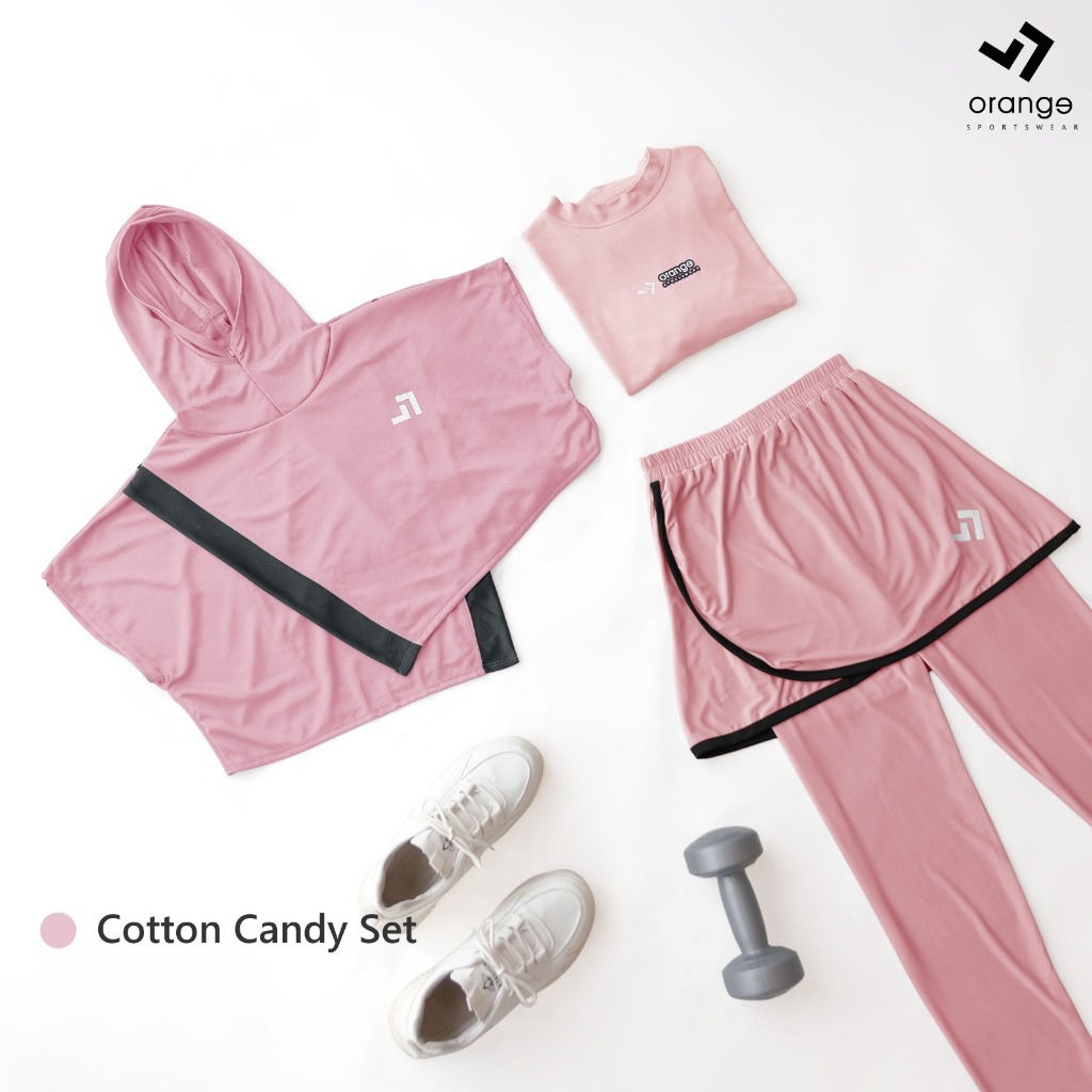 Oneset Olahraga Wanita Vest Rompi Hijab Noella Sporty Set