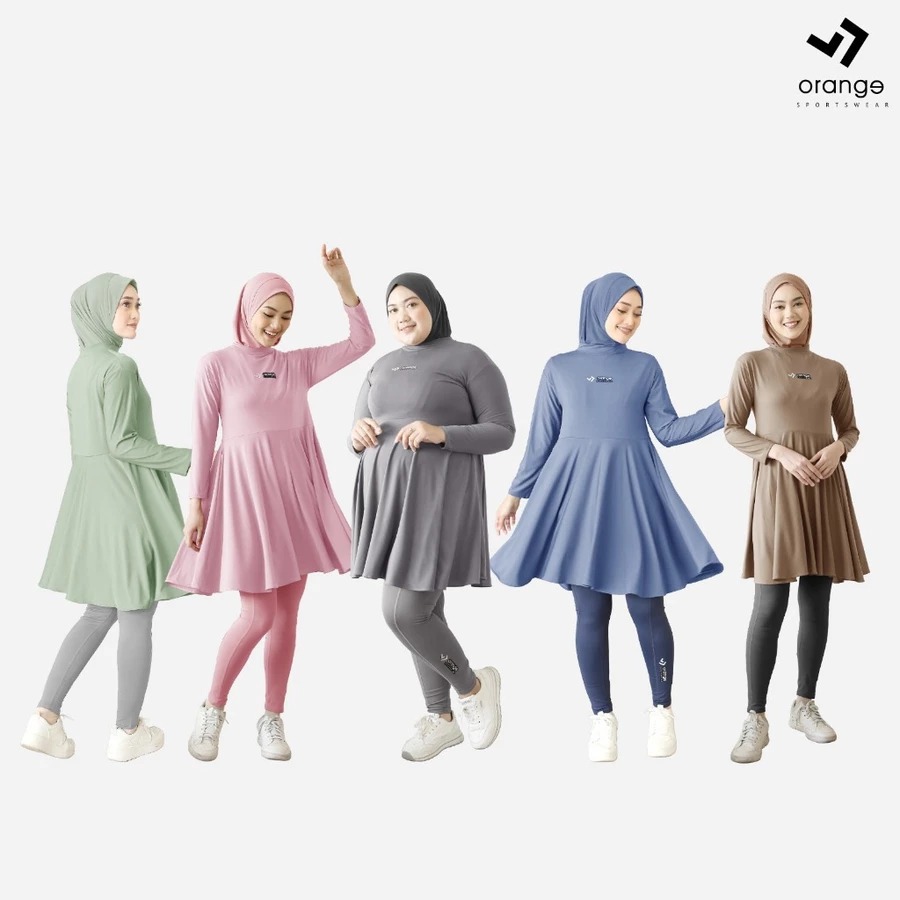 Manset Rok Inner Tunik Olahraga Wanita Mellisa Sporty