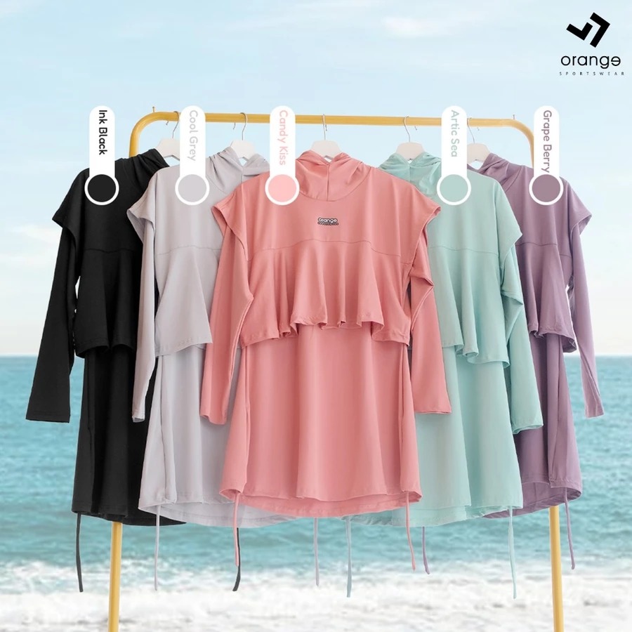 Set Baju Renang Muslim Wanita Syari Nayla Basic Swimwear