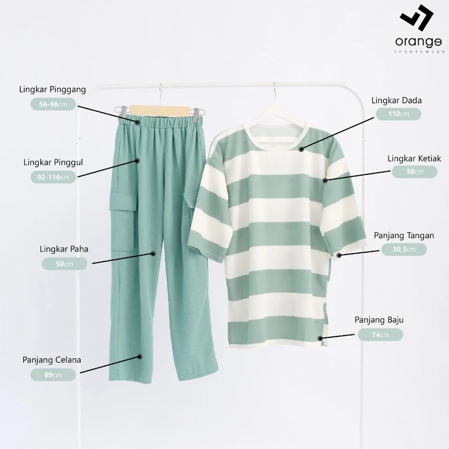 Oneset Knit Training Olahraga Running Sepeda Senam Kekinian Sporty Set