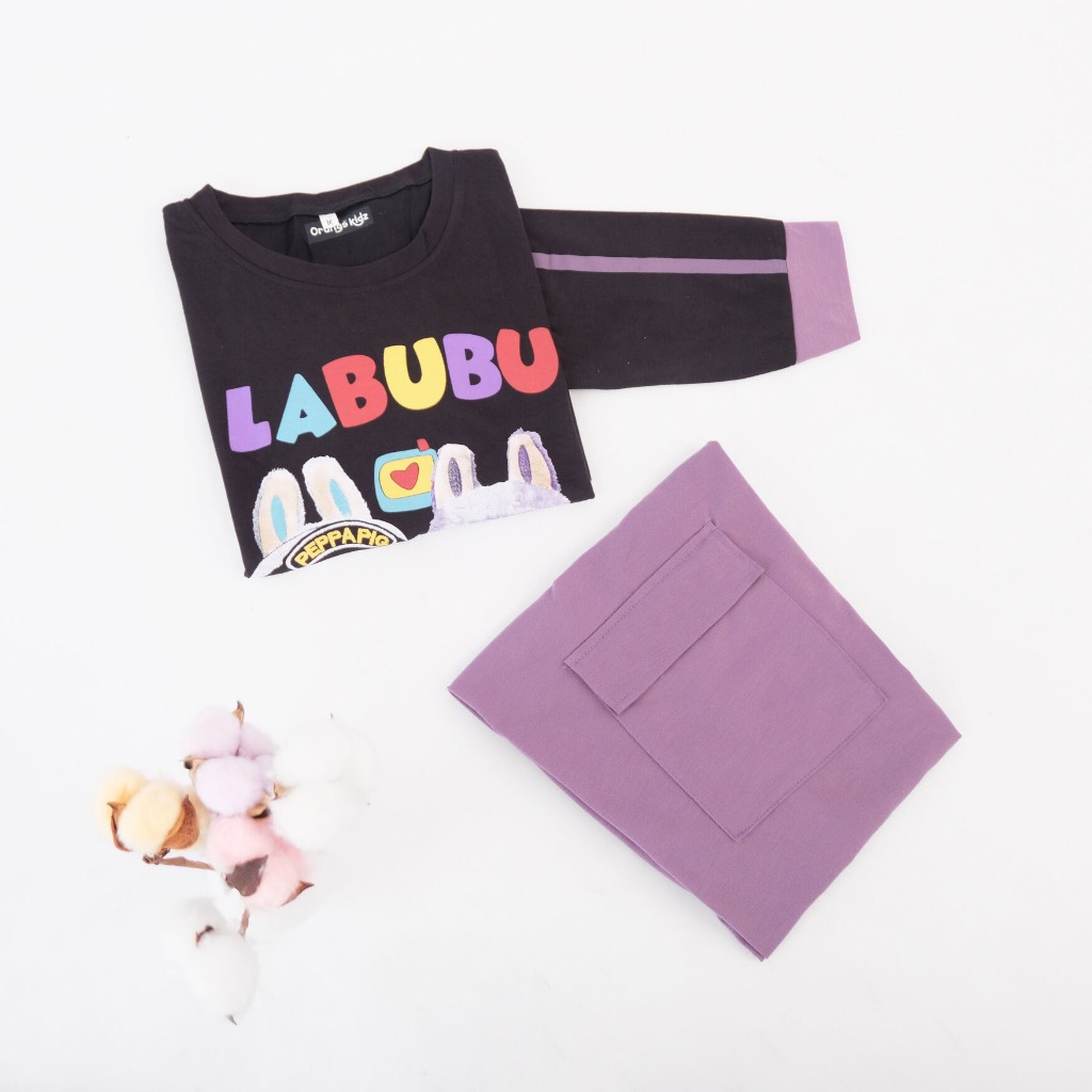 Setelan Anak Perempuan Motif Strip My Melody Oneset
