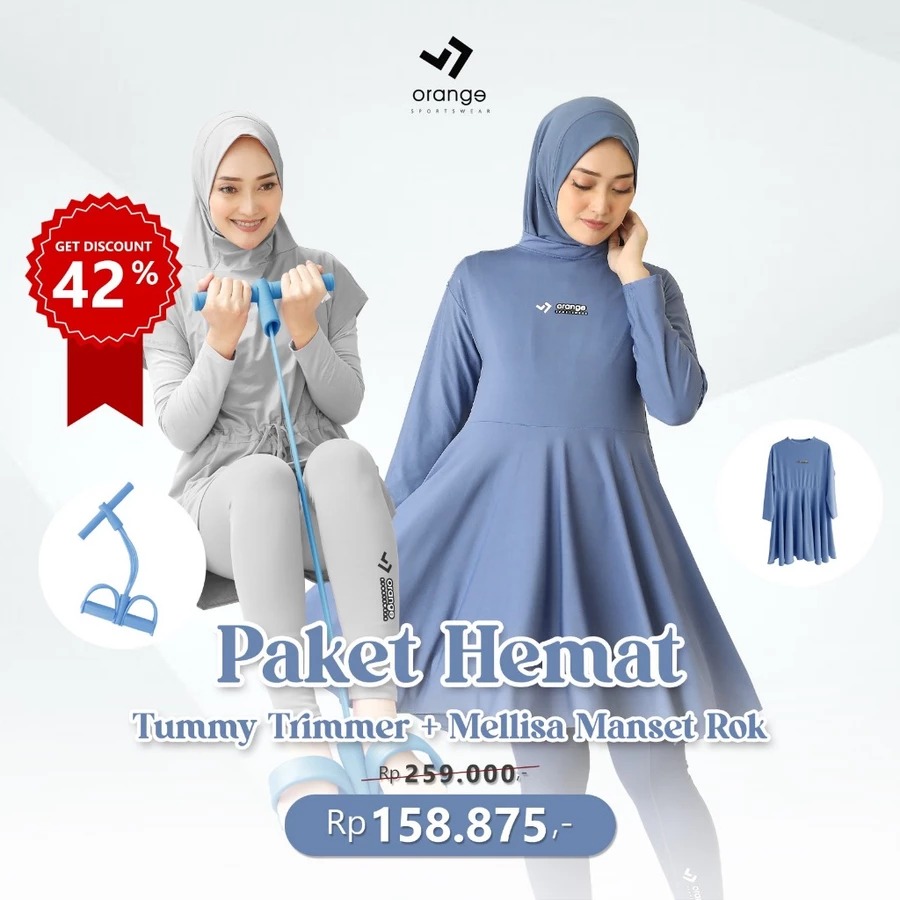 Manset Rok Inner Tunik Olahraga Wanita Mellisa Sporty