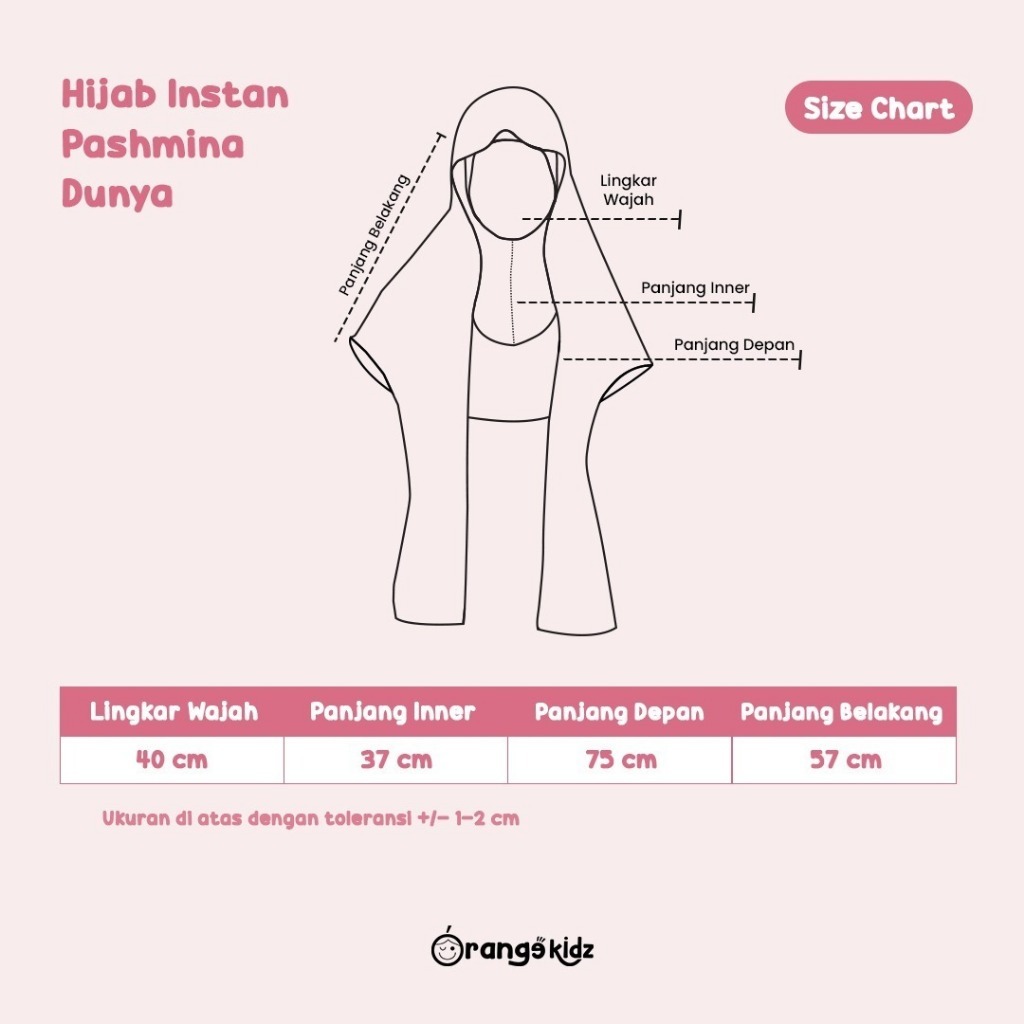 Hijab Pashmina Instan Anak Dunya Jersey Premium