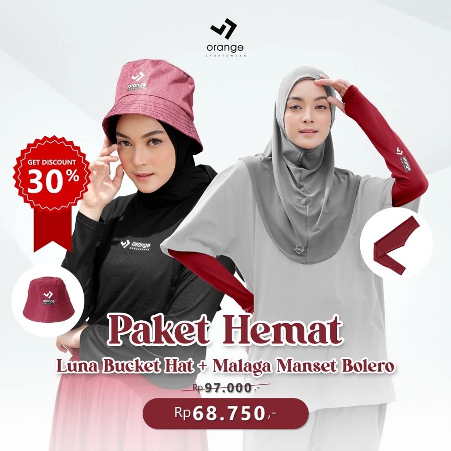 Malaga Bolero Manset Tangan Olahraga Anti UV Premium