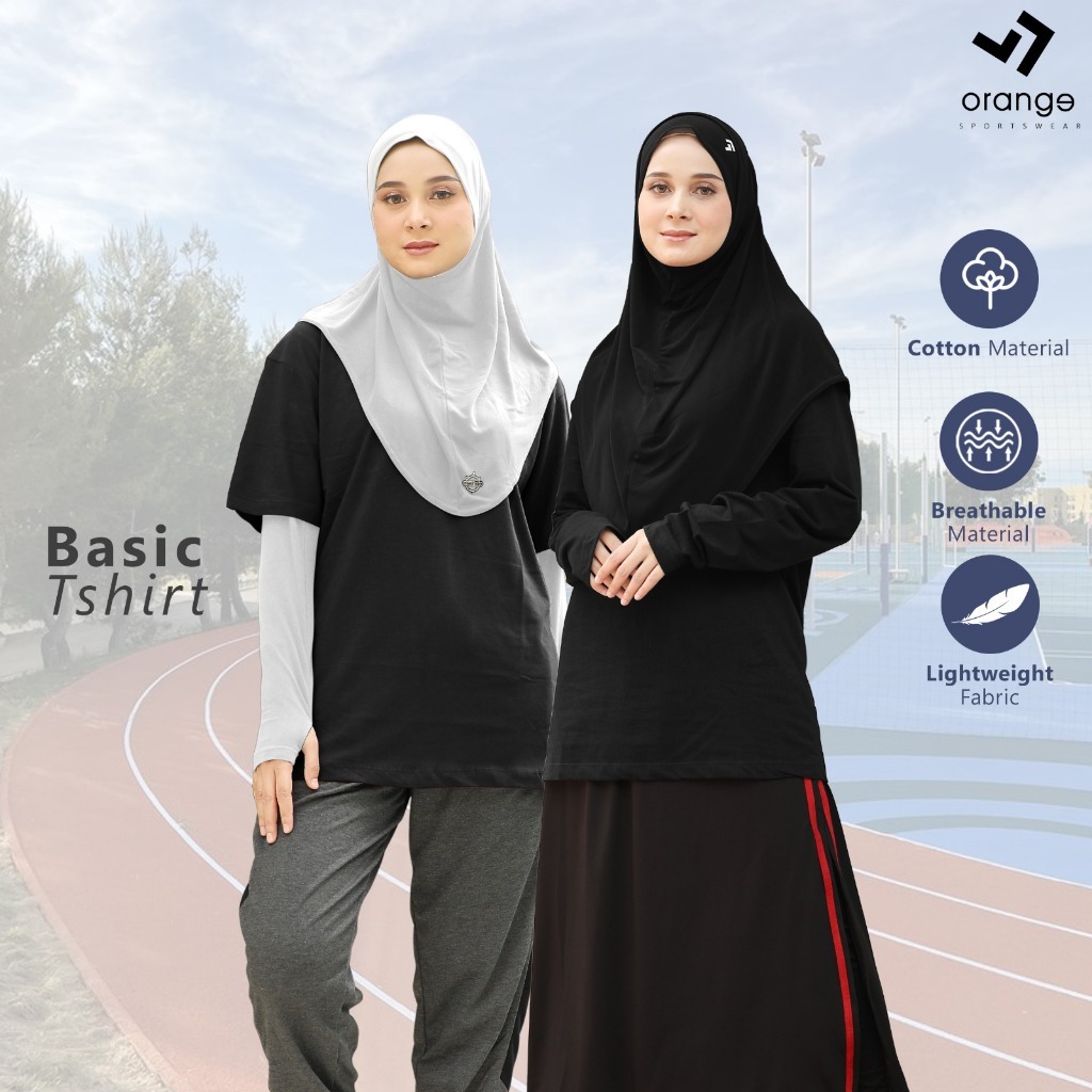 Image of  Kaos T-Shirt Basic Premium Wanita / Kaos Olahraga Wanita Sporty