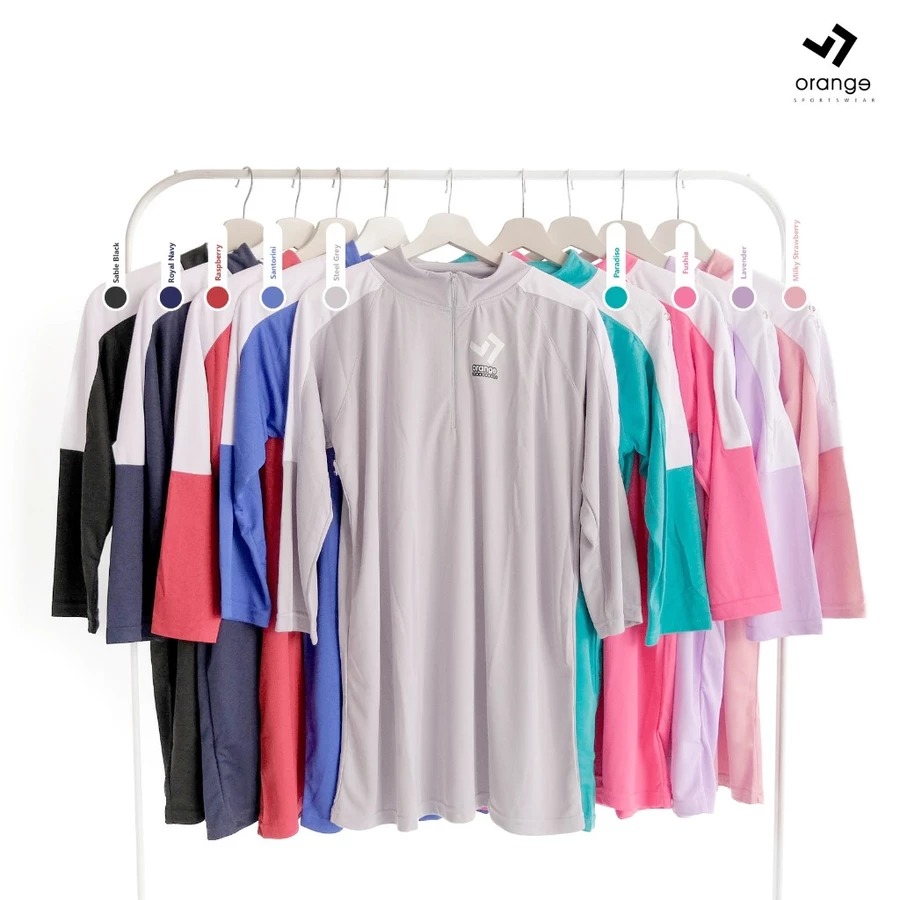 Atasan Tunik Olahraga Wanita Lengan Panjang Liora Sporty