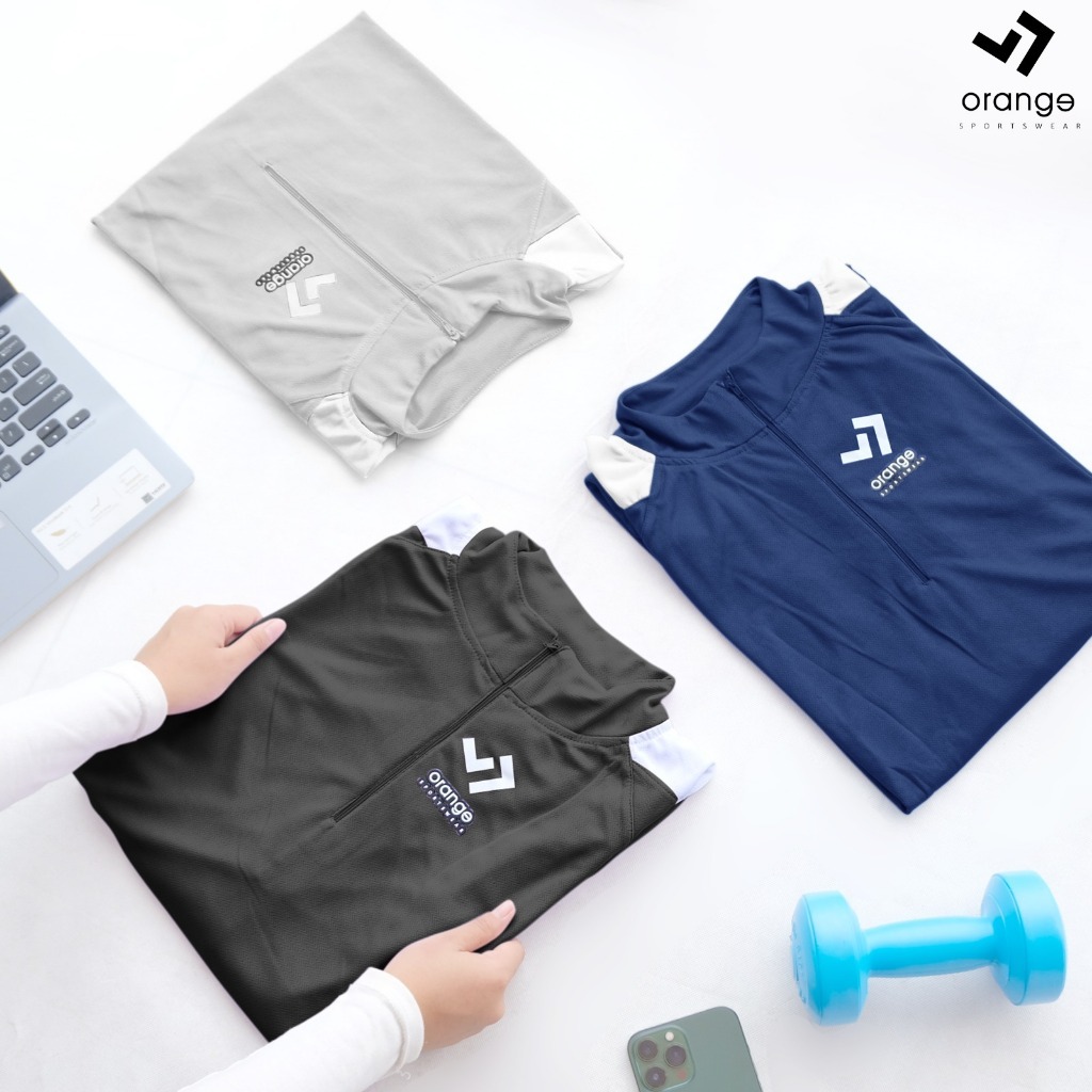 Atasan Tunik Olahraga Wanita Lengan Panjang Liora Sporty
