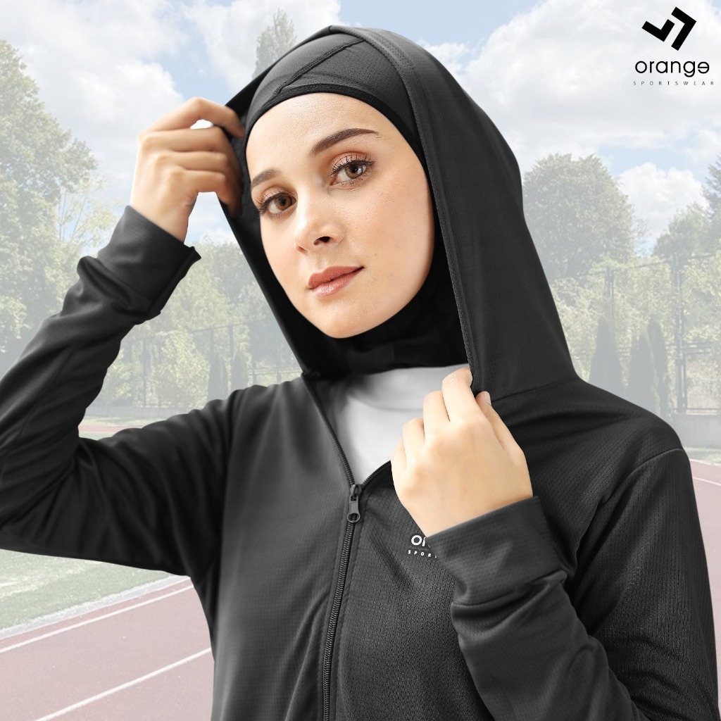 Cardigan Tunic Hoodie Olahraga Vella Sporty